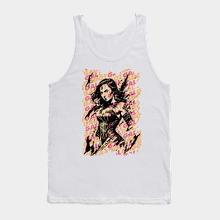 Gal Gadot Comic style anime design by ironpalette Tank Top